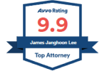 Avvo Rating 9.9 / James / Top Attorney - Badge