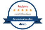 Reviews 5 Stars out of 24 reviews / James / Avvo - Badge